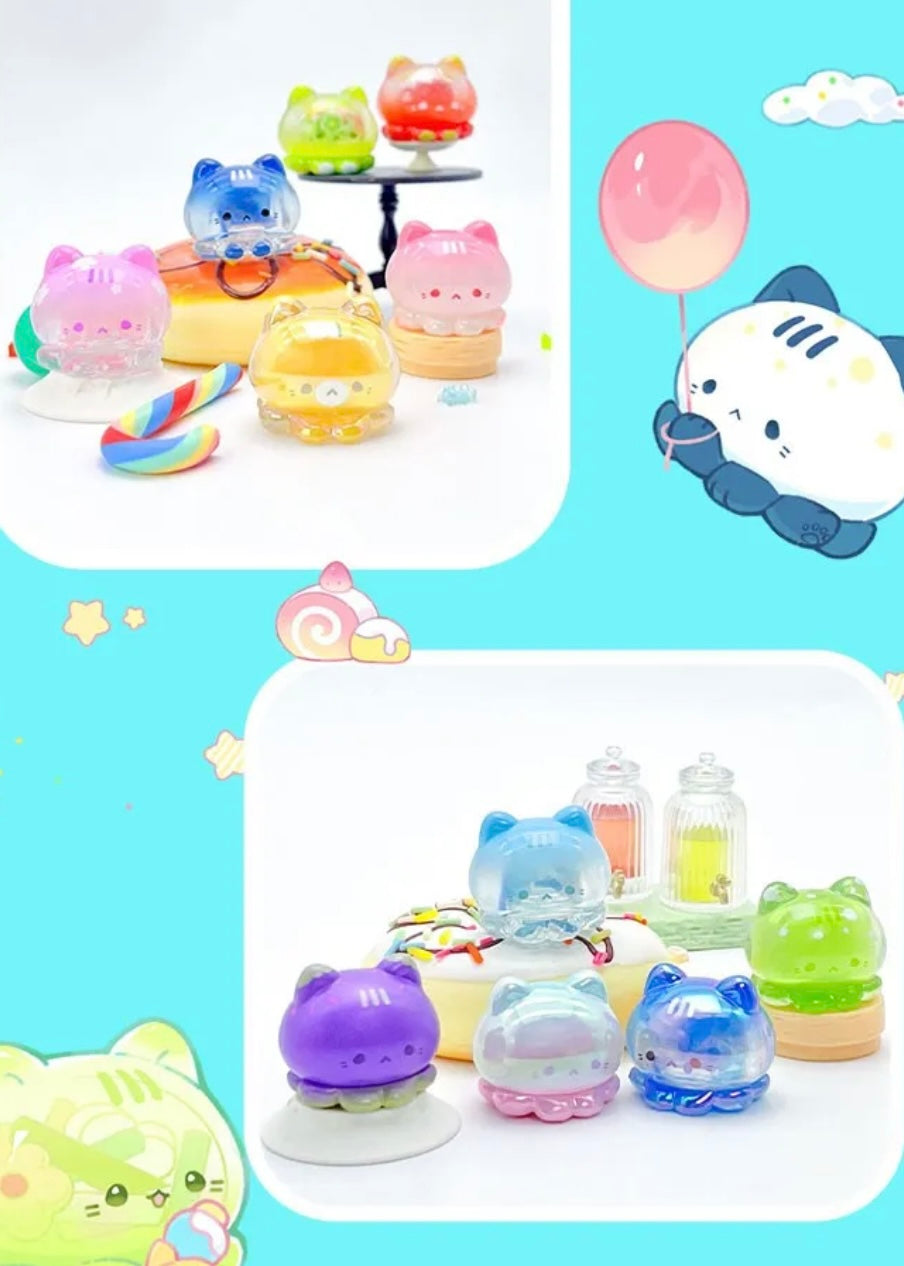 【138】Octopus Kitty Bean 2 - Candy Cat Series Bean Mini Charm Blind Bag