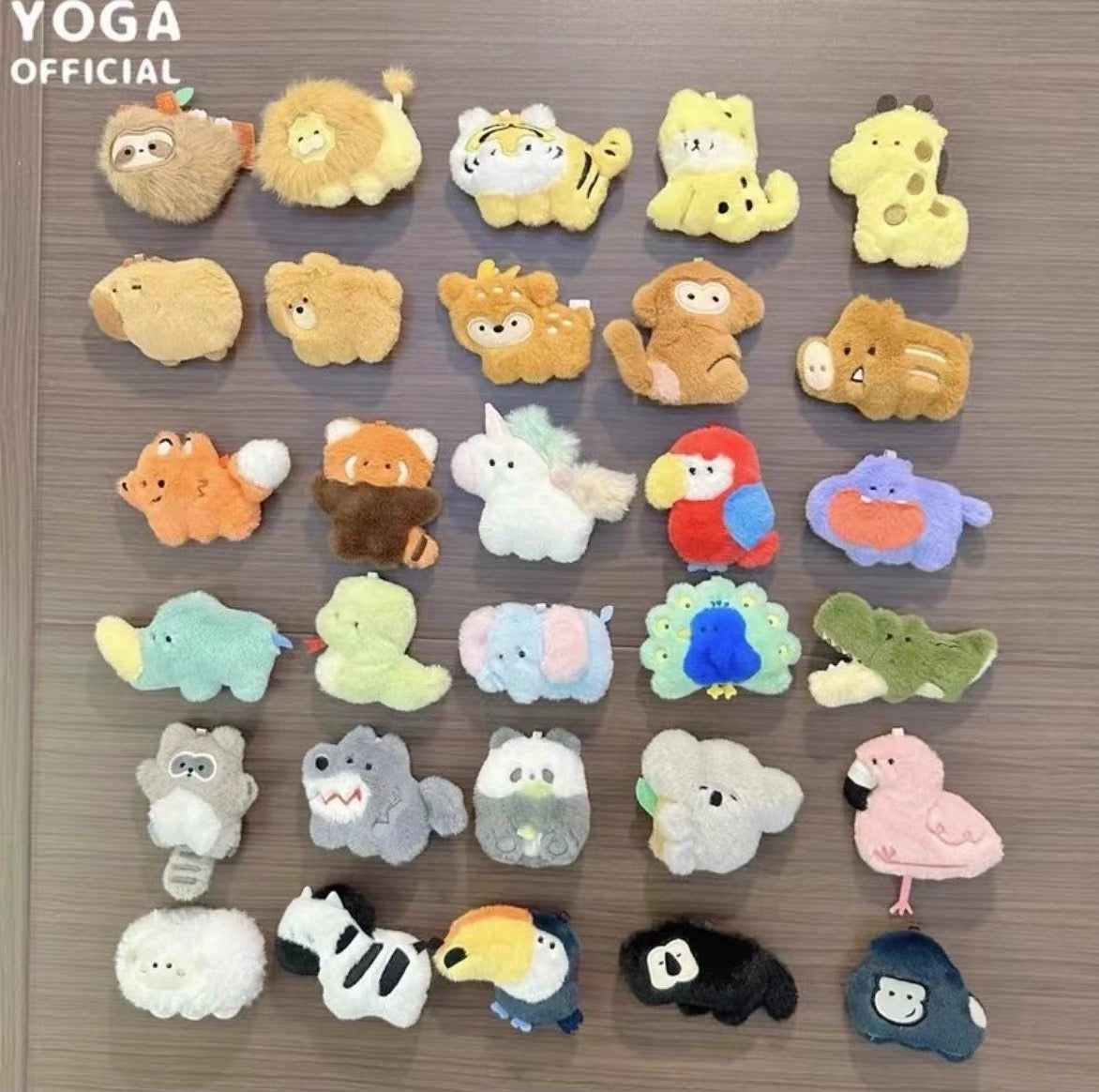 【118】Land Animal Party - Where is Unicorn Series Plush Fridge Magnet Mystery Bag Blind Bag