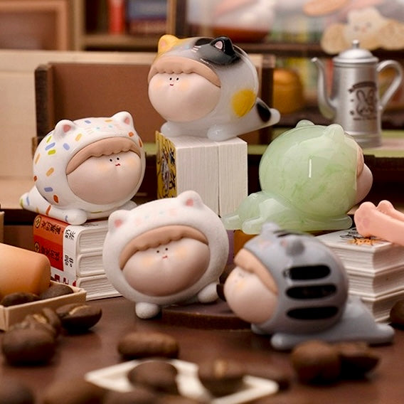【084】Amlls Cat Kitty Bean 2 - Cat Coffee Series Mystery Box Blind Box Toy Figure