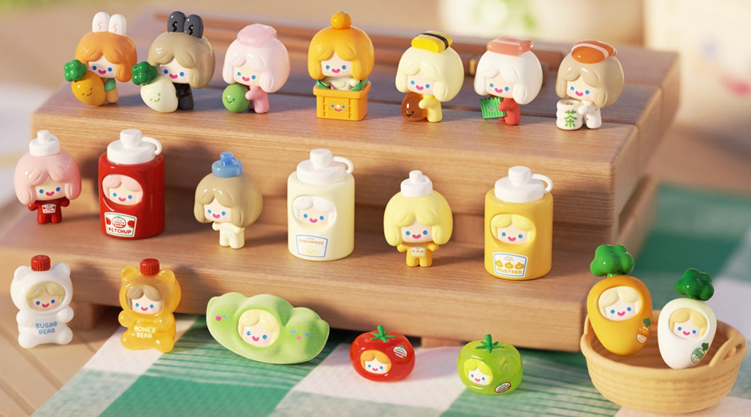 【218】Rico Bean - Picnic Happy Friends with Me Series Bean Charm Mystery Bag Blind Bag Mini Toy Figure