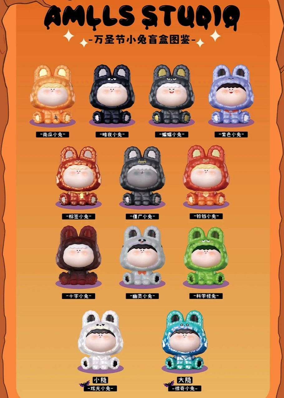 【078】Amlls Bunny - Halloween Series Mystery Box Blind Box Toy Figure
