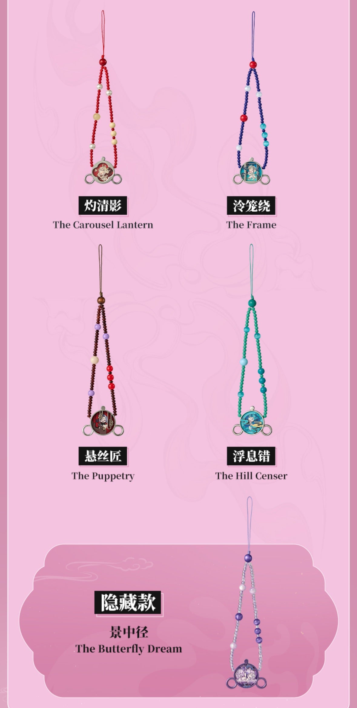 【083】SKULLPANDA Phone Strap - Mirage Series Mystery Box Blind Box Phone Chain Key Ring Bag Ornament