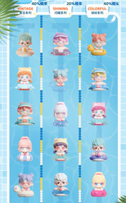 TNT SPACE Bean - Swimming Pool Party Series Bean Charm Blind Bag Mystery Bag Mini Toy Figure