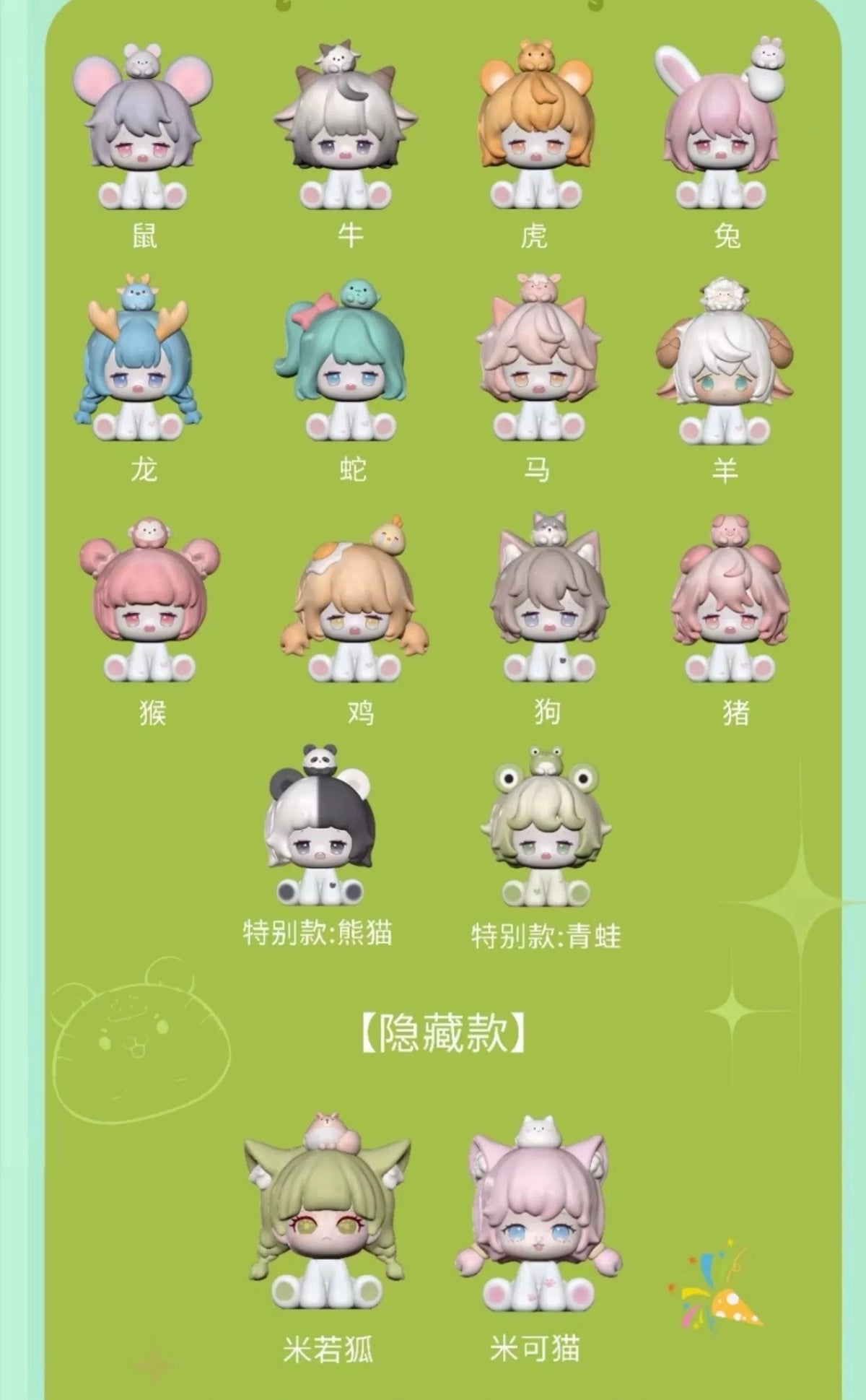Miroo Bean - Zodiac Hugging/Sitting Hugging Series Mystery Bag Blind Bag Mini Bean Charm