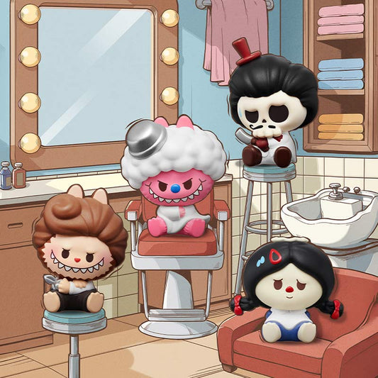 【206】Labubu THE MONSTERS Pop Bean - Hair Salon Series Bean Charm Blind Box Mystery Box Mini Toy Figure