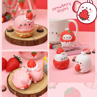 Molang Rabbit - Strawberry Series Mystery Box Blind Box Toy Figure
