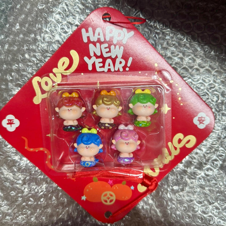 【Sale】Amlls Snake Bean - Baby Snake Series Mystery Box Blind Box Toy Figure