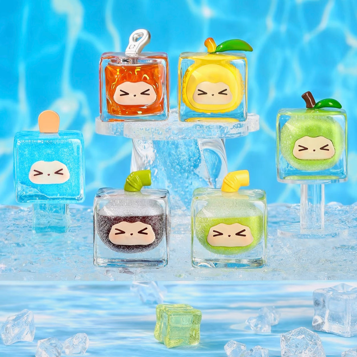 【081】Kiki Bean - Fruit Ice Cube Series Bean Charm Mystery Box Blind Box Toy