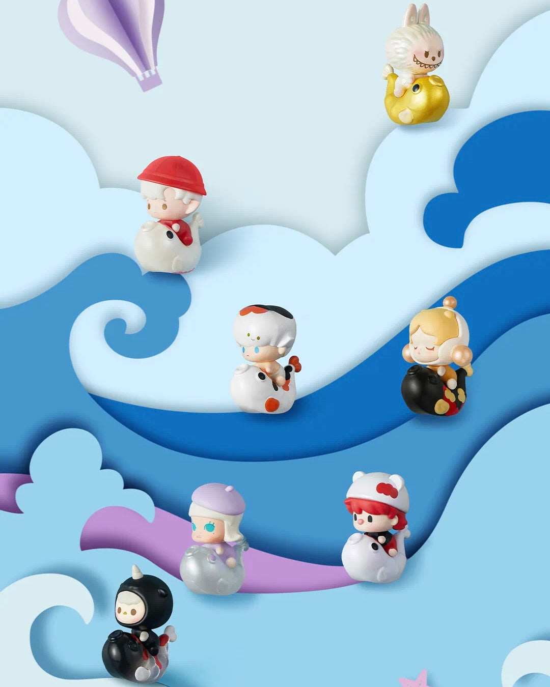 【130】POP Bean - Koi Fish Series Bean Charm Blind Bag Mystery Bag Mini Toy Figure
