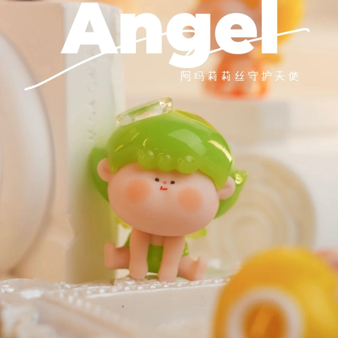 【Sitting】Amlls Angel Bean 1 - Guardian Angel Series Mystery Box Blind Box Toy Figure
