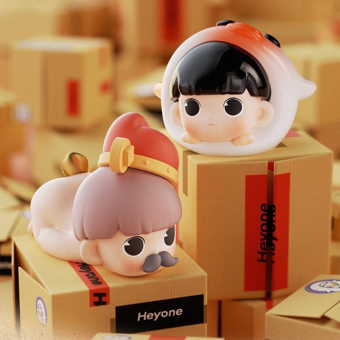 【134】 Heyone Mini Bean 4 - Good Luck Manufacture Series Blind Box Mini Charm