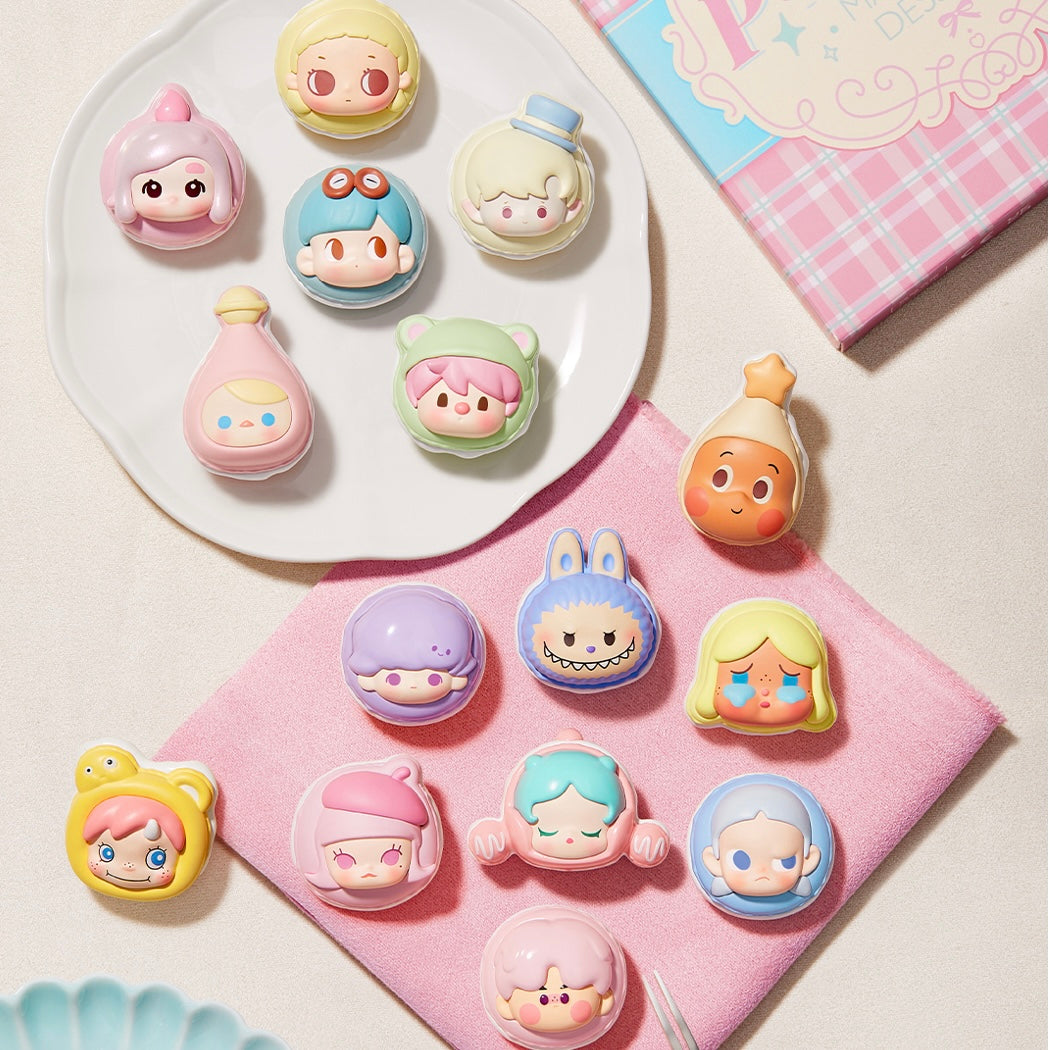 【137】Valentine’s Day POP BEAN - Macaron Dessert Series Mini Charms Mystery Box Blind Box