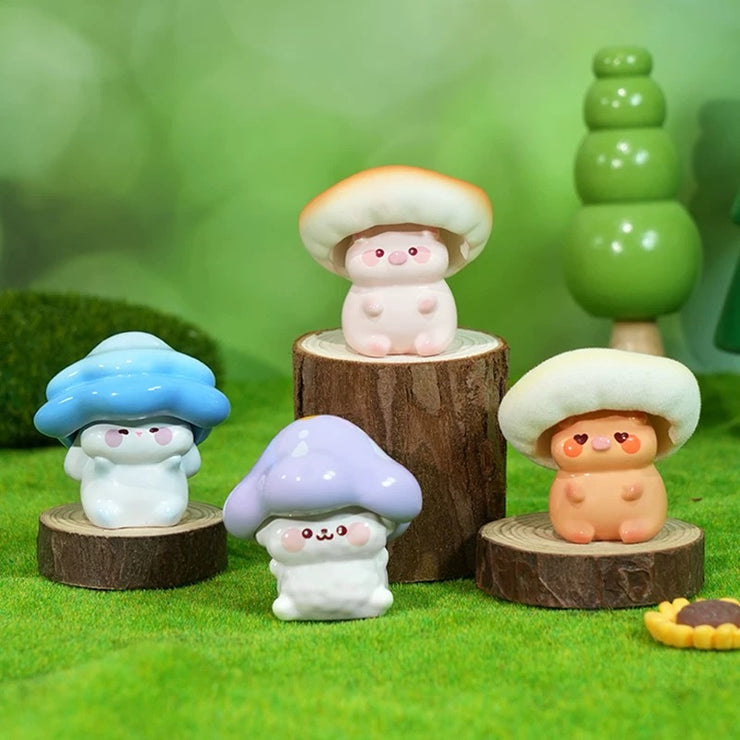 【100】Mushroom Elf Series Bean Charm Mystery Box Blind Box Toy