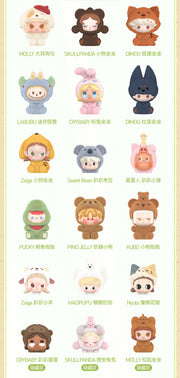 Pop Bean - Pajama Cross Dressing Series Mystery Box Blind Box Mini Charm Toy POPBEAN