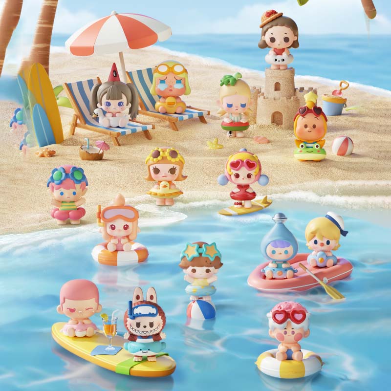 【208】All Star Pop Bean - Summer Vacation Series Bean Charm Blind Box Mystery Box Mini Toy Figure