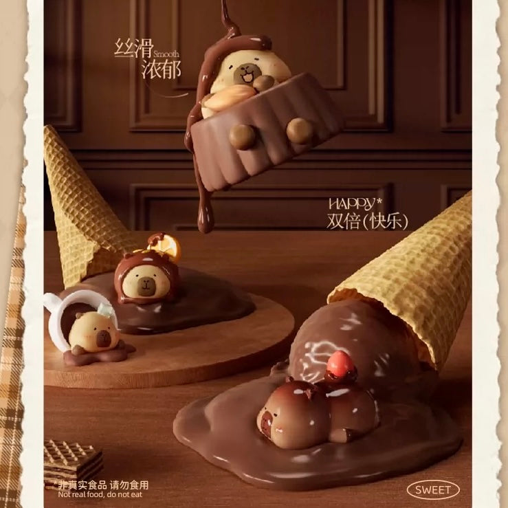 【189】Capybara Bean - Chocolate Series Tuntunzai Mystery Box Blind Box Mini Toy Figure Charm