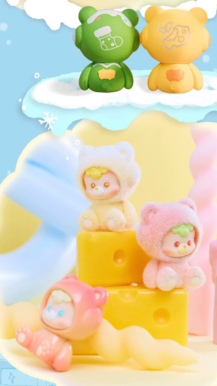 Diudiu Bear Bean 2 - Winter Series Charm Mini Blind Box Small Size Toy Figure