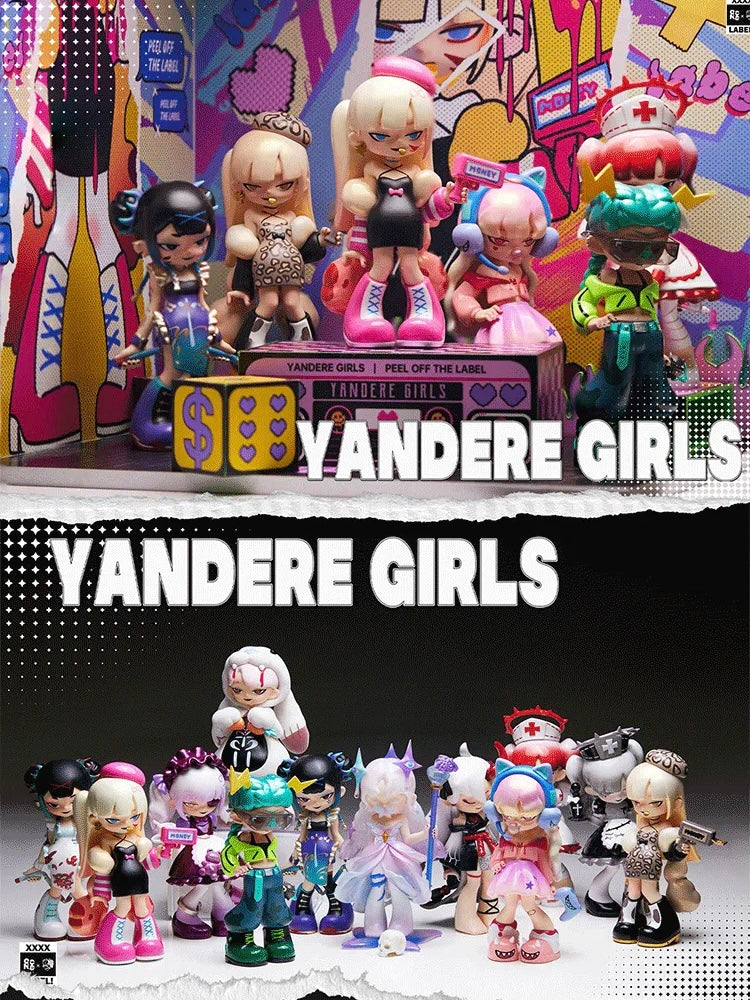 【LADY 14】【WAH WAH】【GANGSTA LUV】激レア3点セット Yandere Girl 2 - Remove the Label Series Mystery Box Blind Box Toy