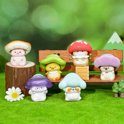 【100】Mushroom Elf Series Bean Charm Mystery Box Blind Box Toy