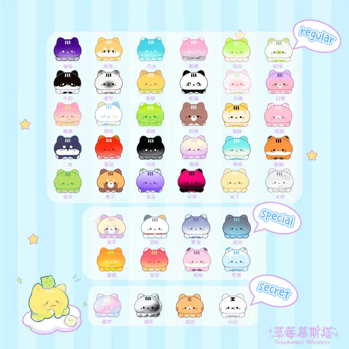 Octopus Kitty Bean 1 - Mini Charm Blind Bag