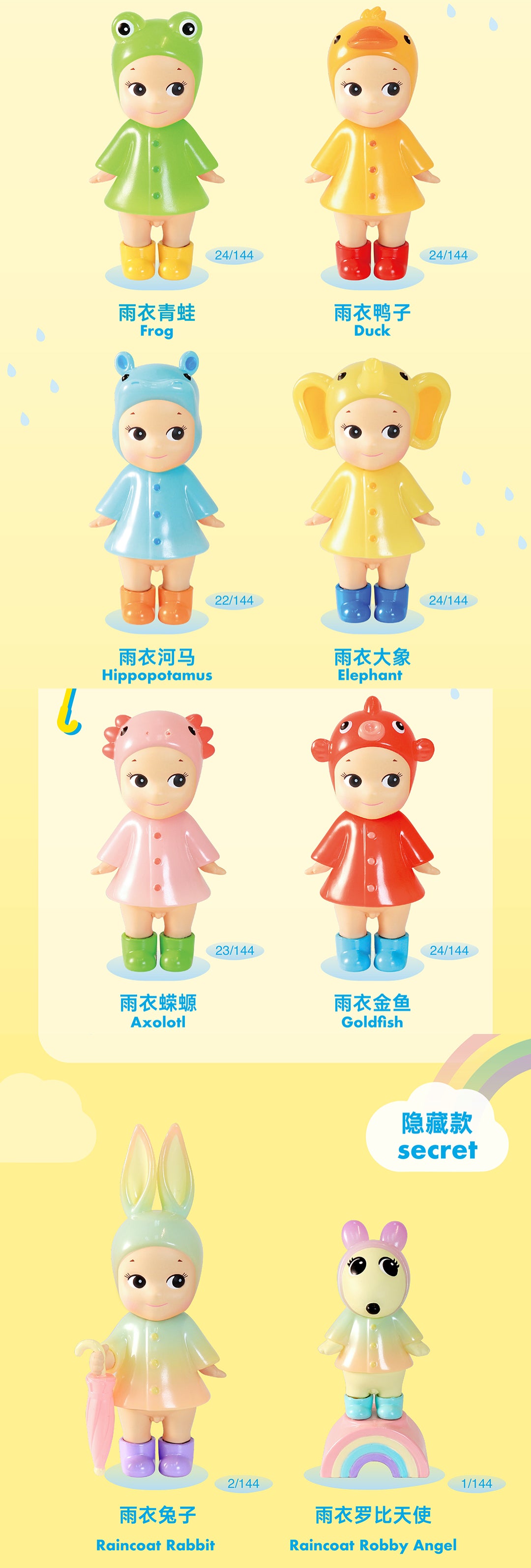 【079】Sonny Angel - I Love Rainy Day Series Mystery Box Blind Box Toy Figure