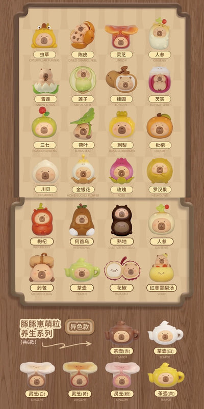 【159】Capybara Bean - Fitness Series Tuntunzai Mystery Box Blind Box Mini Toy Figure Charm