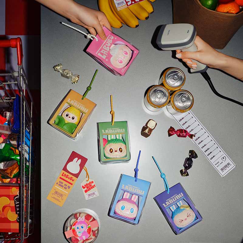 【072】Labubu Stress Ball - Wacky Mart Series Mystery Box Blind Box Pinch Pendant