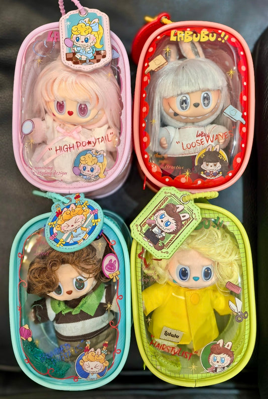 【Pre-order 2 days, without toy】Labubu THE MONSTERS Hair Salon Series Display Bag Blind Box Confirmed Box Clear Choice