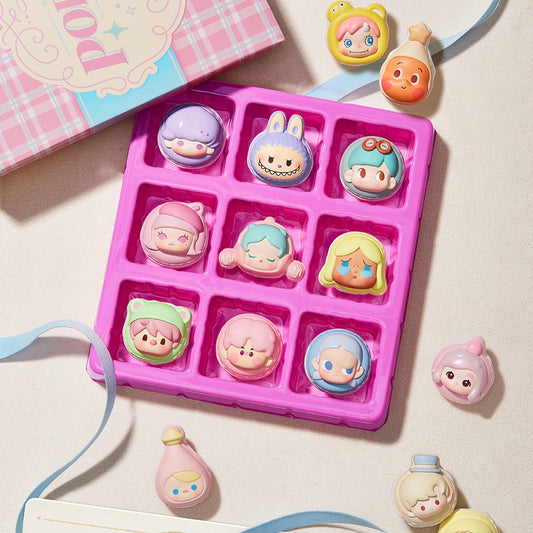 【137】Valentine’s Day POP BEAN - Macaron Dessert Series Mini Charms Mystery Box Blind Box