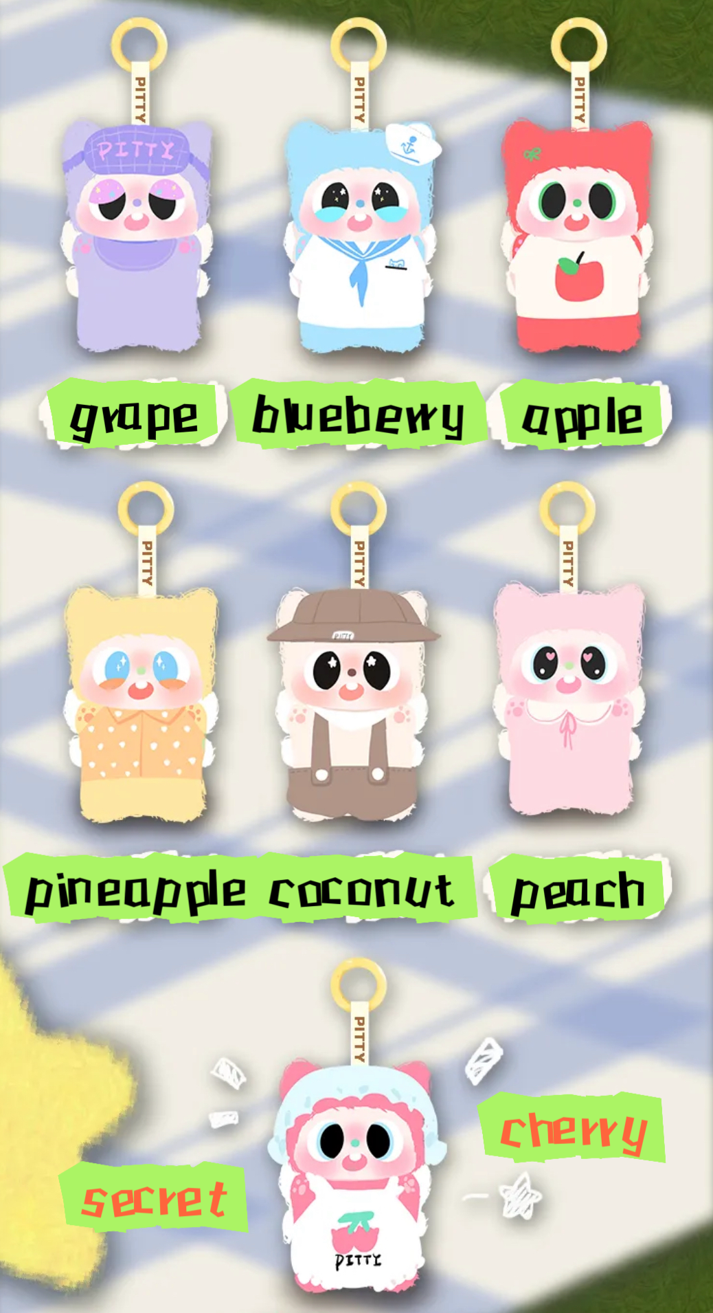 【Limit】Pitty Vinyl Plush - Fruitty’s Paradise Series Mystery Box Blind Box Toy Figure