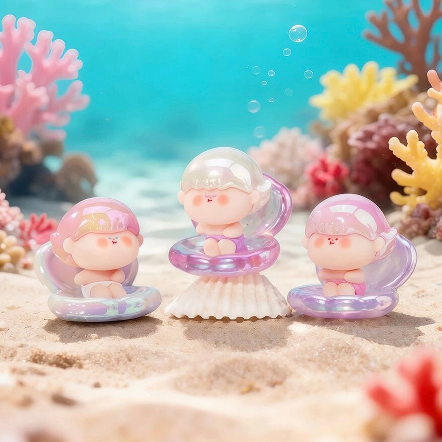【174】Amlls Shell Bean Mystery Bag Blind Bag Mini Toy Figure Charm