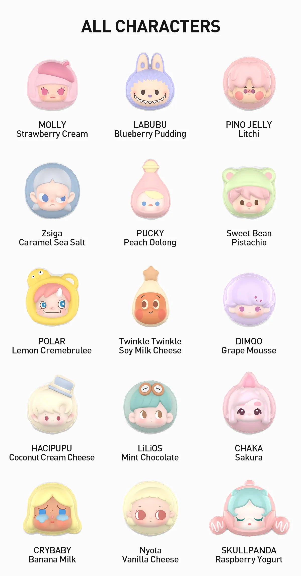 【137】Valentine’s Day POP BEAN - Macaron Dessert Series Mini Charms Mystery Box Blind Box