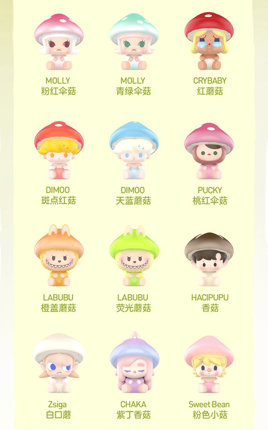 POP BEAN 37 - Mushroom Elf Series Mini Charm Toy Figure 04/12/2024