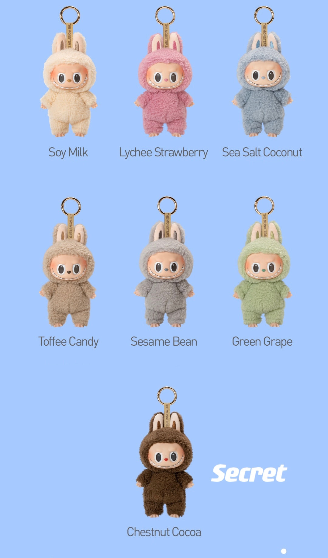 Authentic!!!】Labubu Vinyl Face 1 - Exciting Macaron Series
