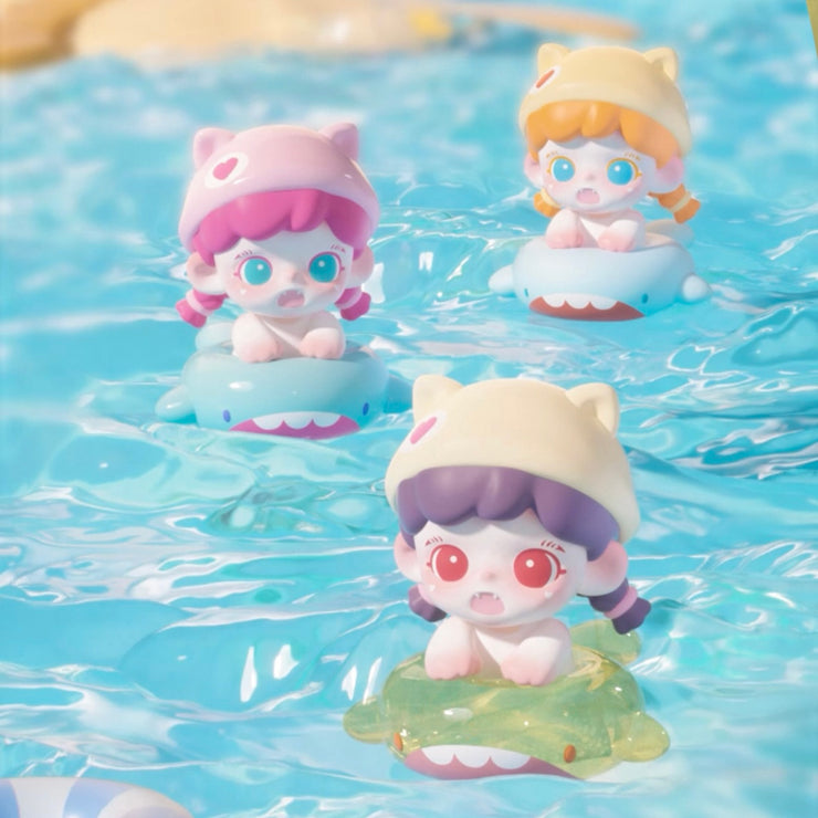 TNT SPACE Bean - Swimming Pool Party Series Bean Charm Blind Bag Mystery Bag Mini Toy Figure