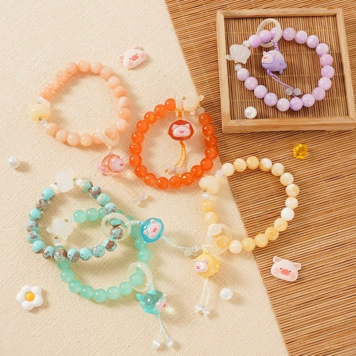 【011】Lulu the Piggy Lucky Koi Fish Bracelet Pendant Mystery Box Blind Box