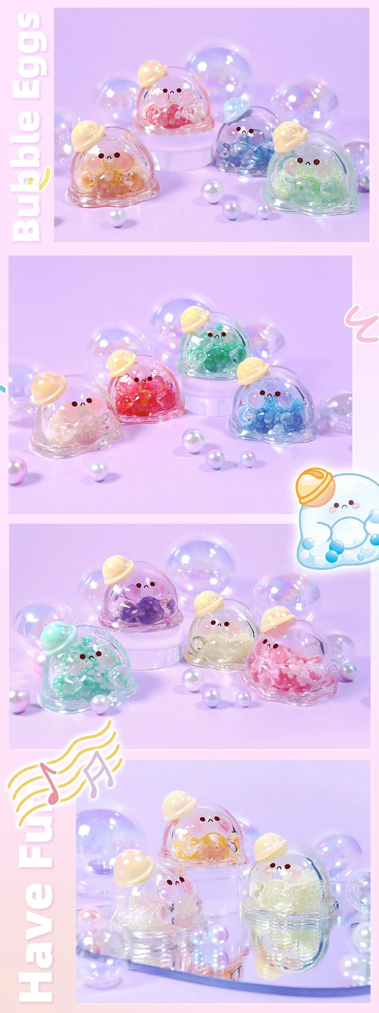 Bubble Egg Bean - Iridescent Party Series Mystery Bag Blind Bag Mini Toy Figure