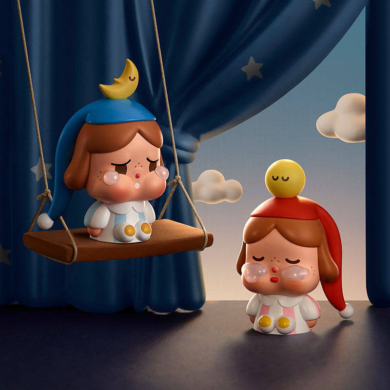 【178】CRYBABY Mini - Crying to th Moon Sitting Series Mystery Box Blind Box Toy Figure