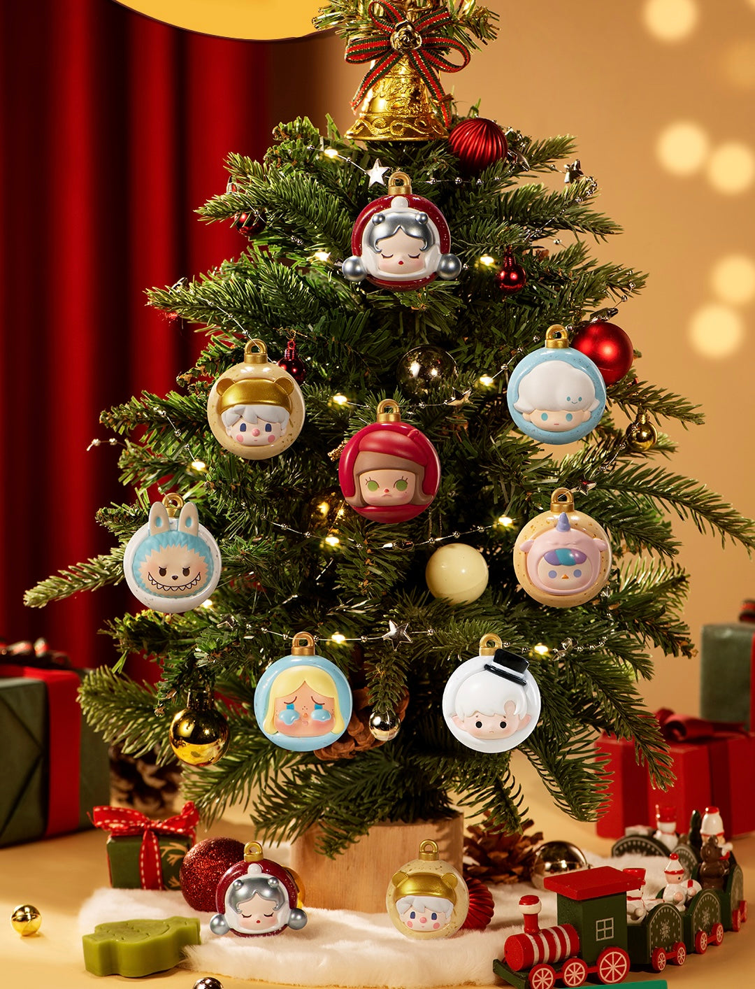 POP BEAN 14 - Christmas Tree Ornament Series Mini Charm Toy Figure 11/24/2023