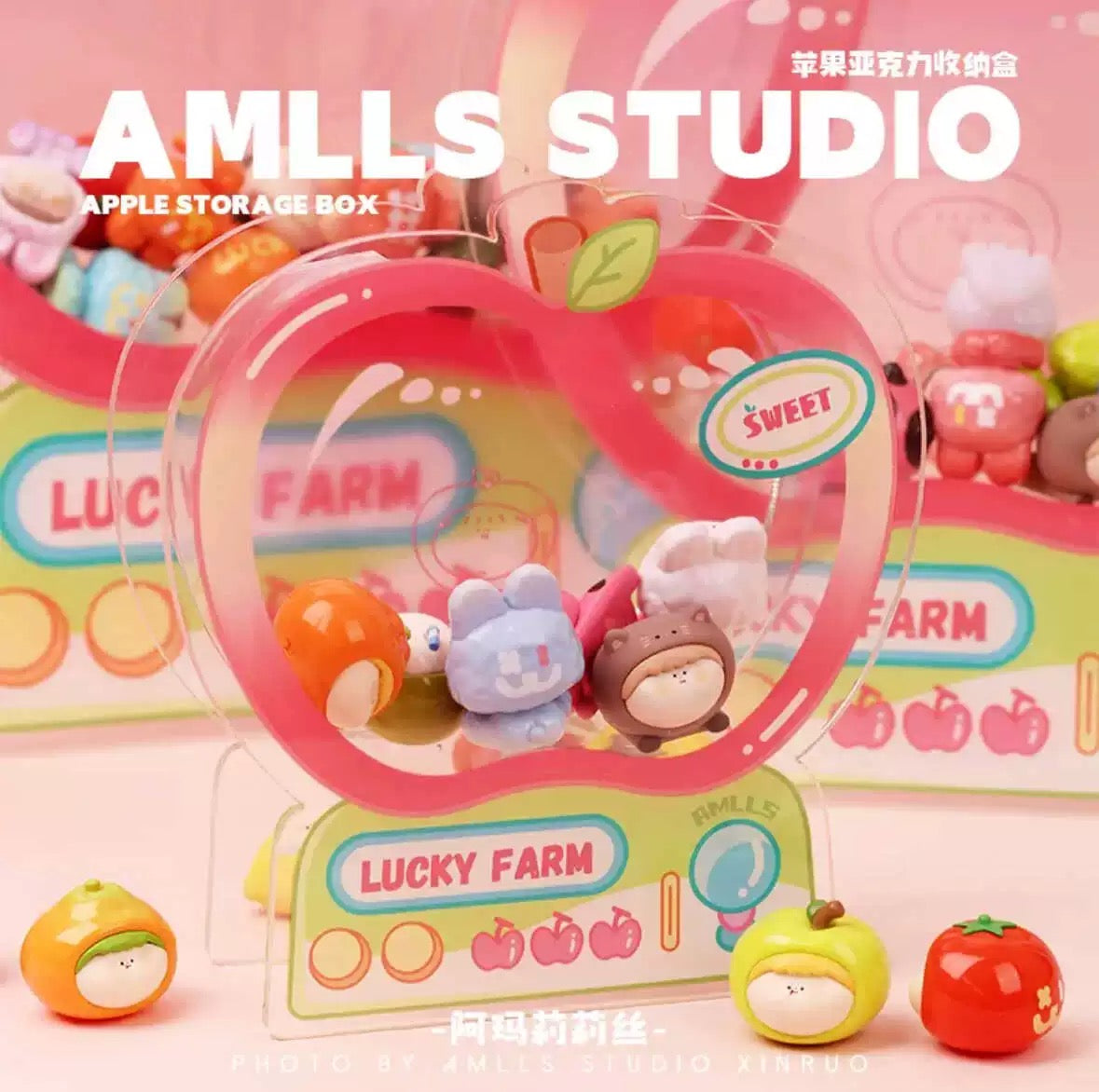 Amlls Box - Dragon Egg Apple Fram Display Storage Bean Box