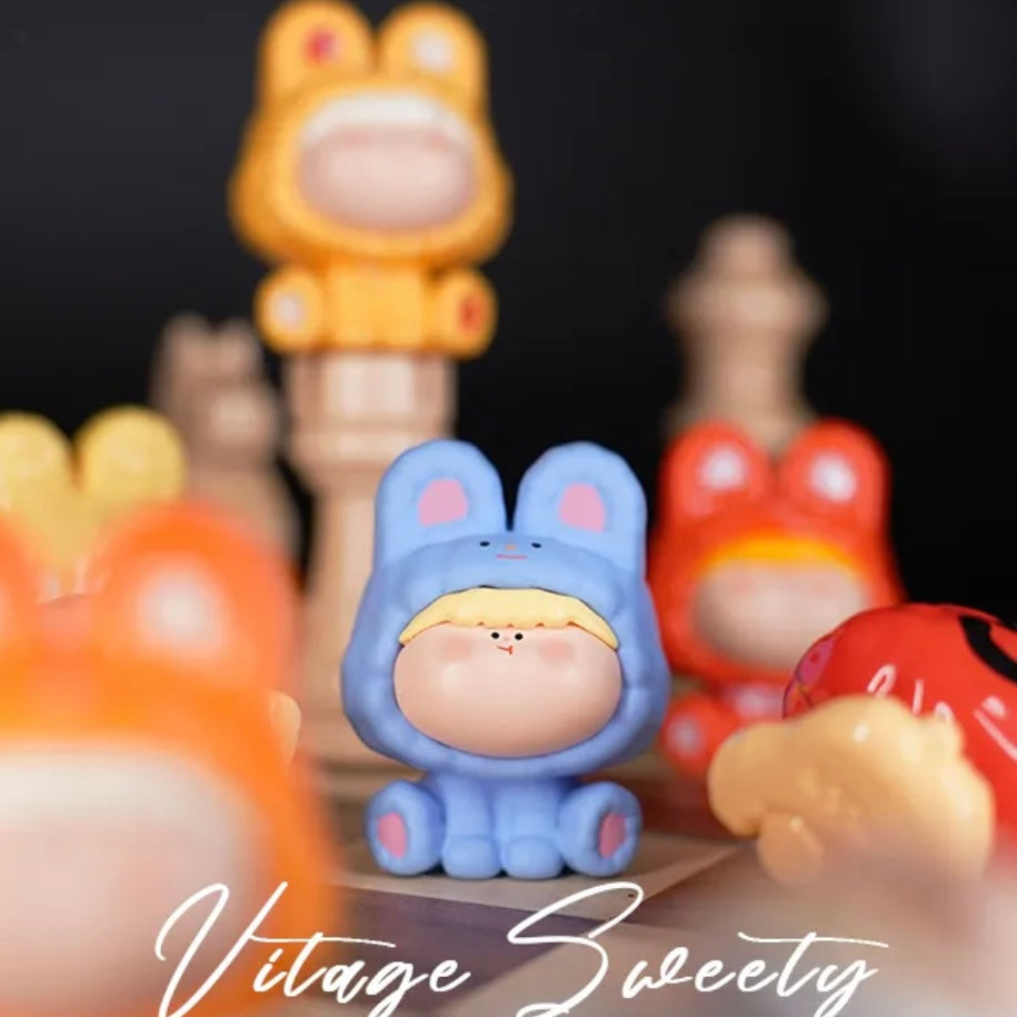 【Limited】Amlls Rabbit Bean 3 - Vintage Sweety Bunny Series Mystery Box Blind Box Toy Figure