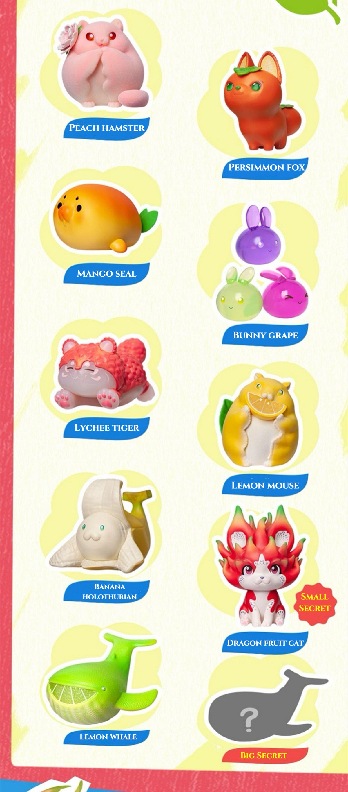 Fruit Animal Fairy Series Mystery Box Blind Box Toy Figure