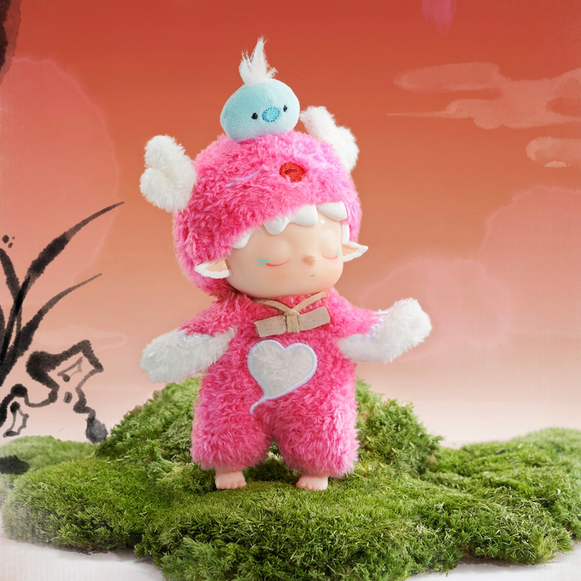 【023】 Mimi Plush - Leisurely Monster Series Mystery Box Blind Box Toy Figure