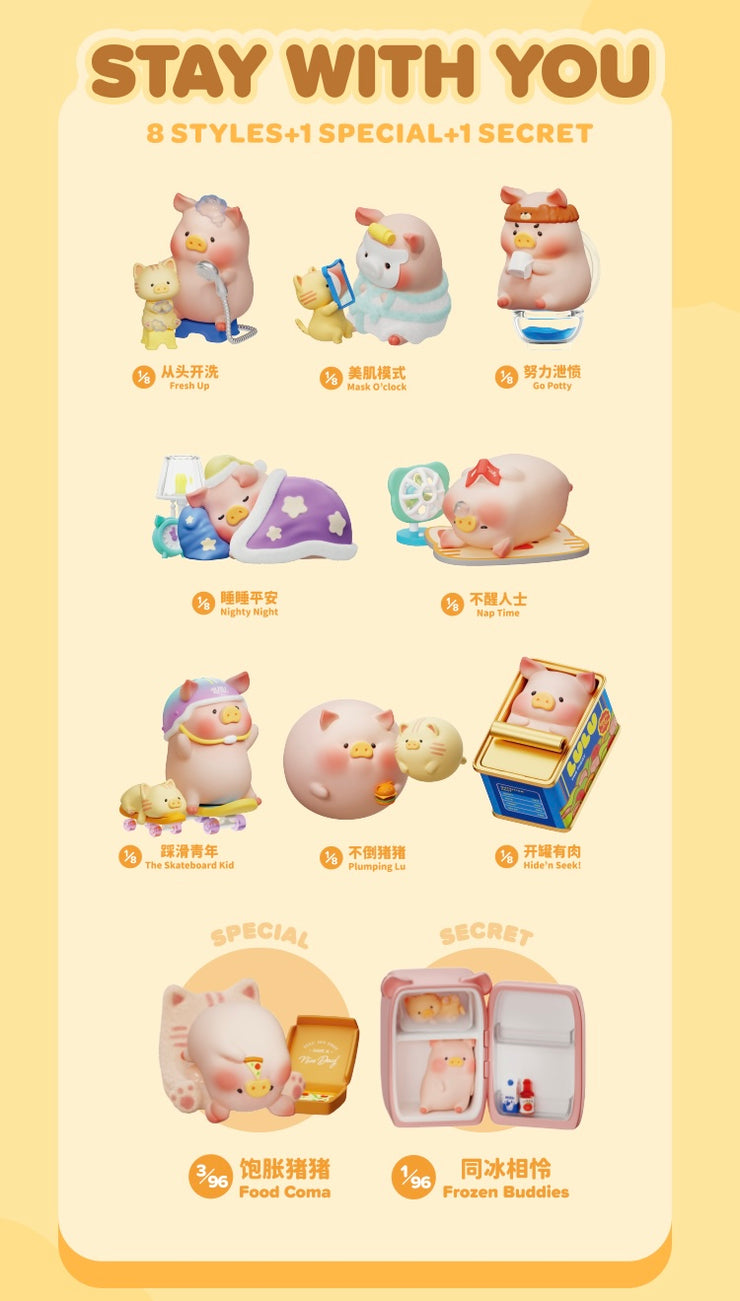 【SALE before US May Tariff】 Lulu the Piggy - Stay with You Series Mystery Box Blind Box Toy Figure