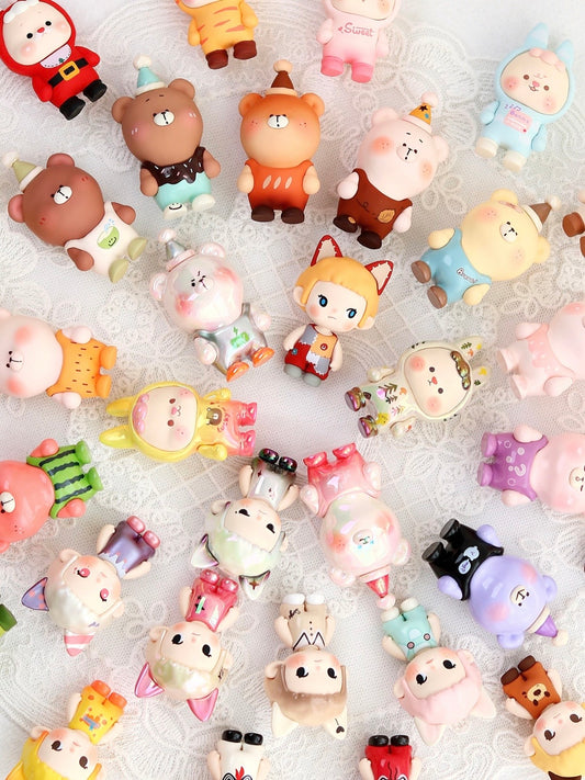【180】Bonini Bean - Let’s be Free Series Mystery Box Blind Box Mini Toy Figure