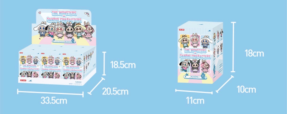 【Pre-order 2 days】THE MONSTERS × Hello Kitty and Friends Series-Vinyl Plush Pendant Blind Box Confirmed Clear Choice Labubu Sanrio