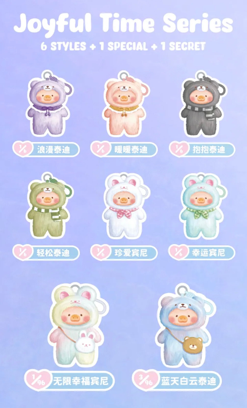 【Authentic!!】Lulu the Piggy Plush - Joyful Time Series Mystery Box Blind Box Toy Figure