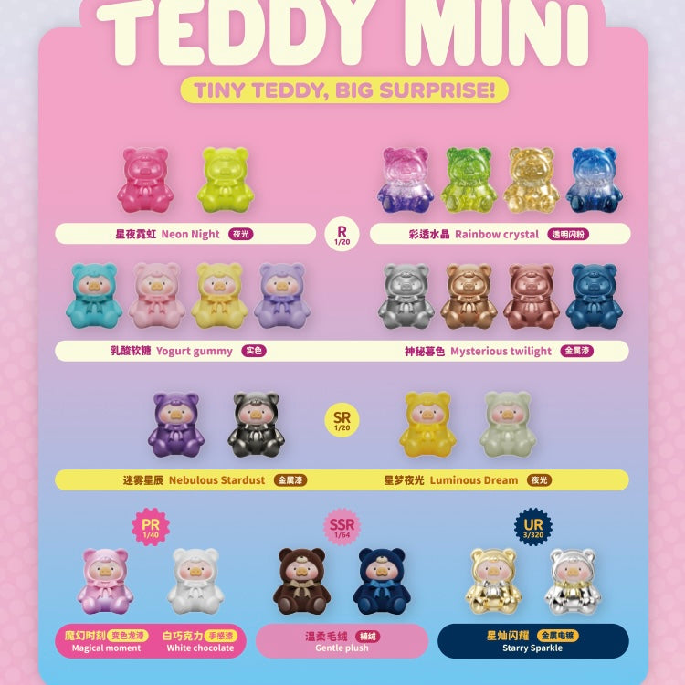 Lulu the Piggy Bean - Teddy Mini Series Mystery Bag Blind Bag Mini Toy Figure
