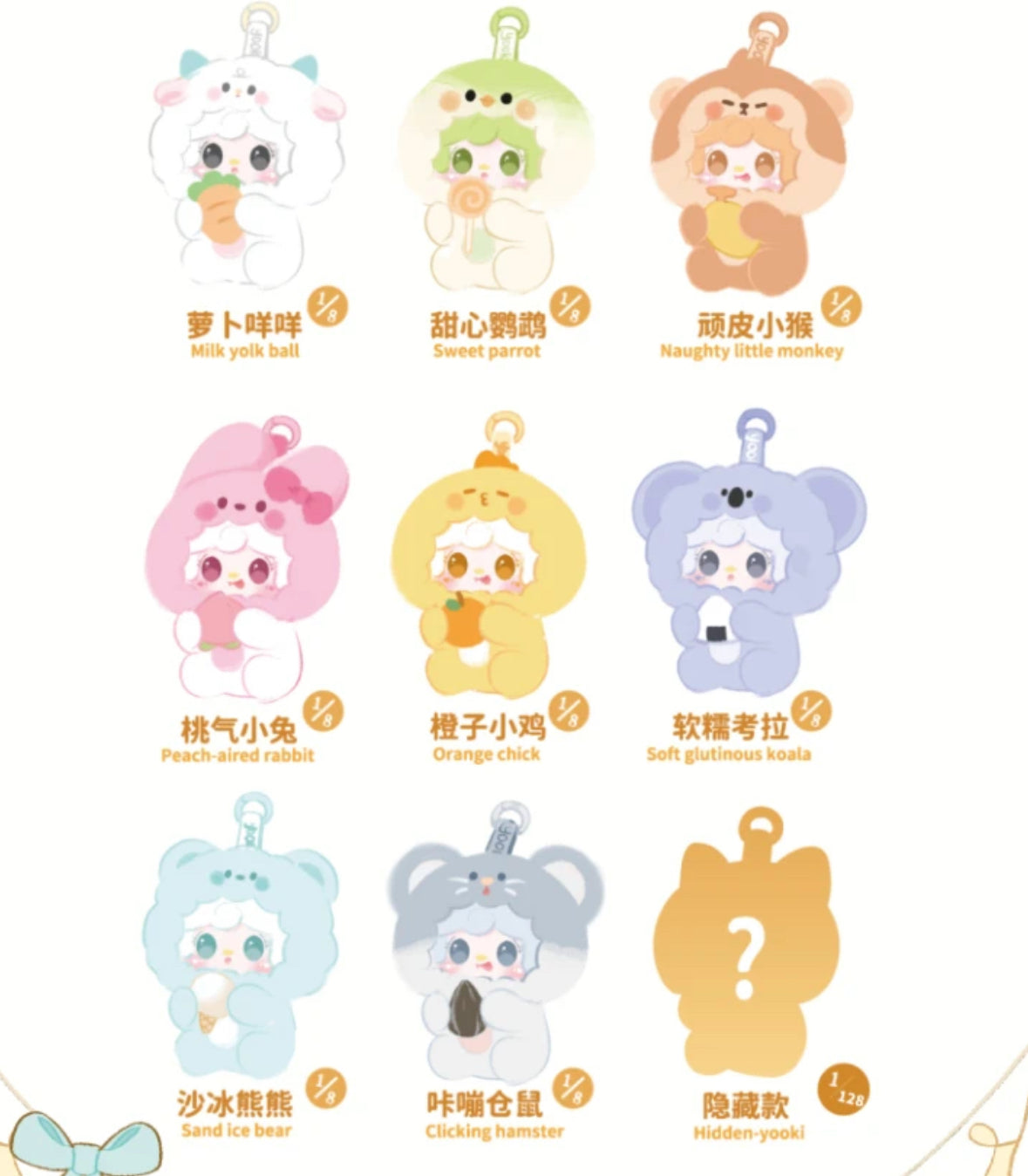 Yooki Plush - Gourmet Series Mystery Box Blind Box Plush Toy