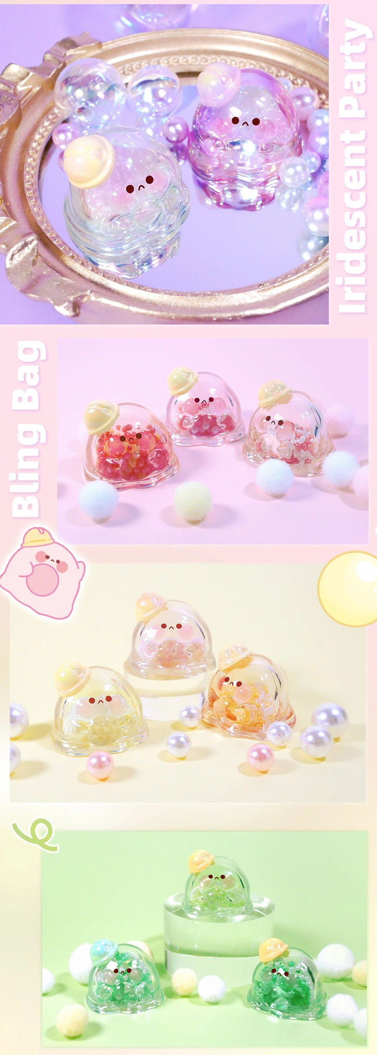Bubble Egg Bean - Iridescent Party Series Mystery Bag Blind Bag Mini Toy Figure
